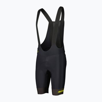 Pantaloni scurți de ciclism pentru bărbați  SCOTT RC Pro +++ Bibshorts black/sulphur yellow