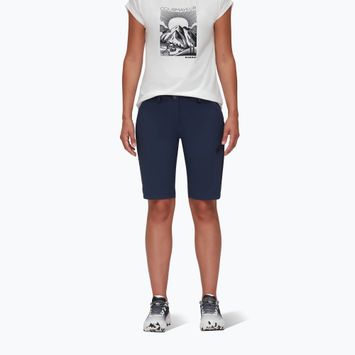 Pantaloni scurți de trekking pentru femei MAMMUT Runbold albastru marin 1023-00720