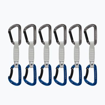 Carabiniere de cățărare Mammut Workhorse Keylock 12 cm Quickdraws 6 buc. grey/blue