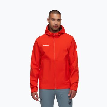 Geacă de ploaie pentru bărbați Mammut Linard Light HS Hooded mammut red