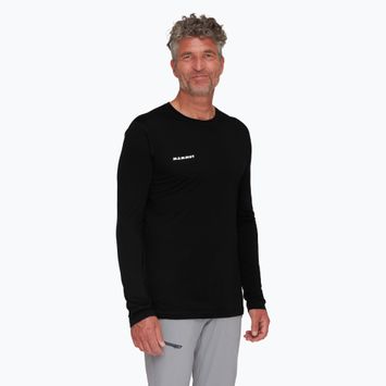 Longsleeve pentru bărbați Mammut Tree Wool FL black 01690
