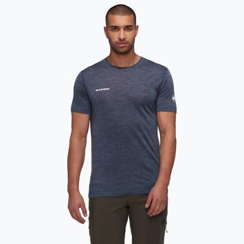 Tricou de  trekking pentru bărbați Mammut Tree Wool FL marine melange