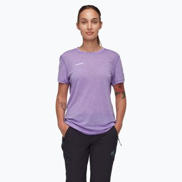 Tricou de  trekking pentru femei Mammut Tree Wool FL lavandin melange
