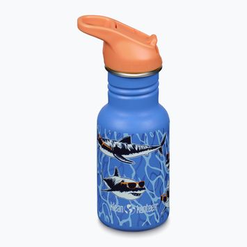 Sticlă turistică pentru copii Klean Kanteen Flip Seal Sport Cap Straw 355 ml sharks in shades