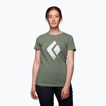 Tricou de alpinism pentru femei Black Diamond Chalked Up verde AP7300523053