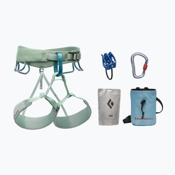 Set de cățărare cu harnașament pentru femei Black Diamond Momentum Harness Package pastel green
