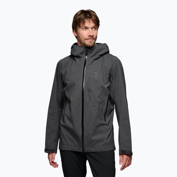 Geacă de ploaie pentru bărbați Black Diamond Highline Stretch Shell anthracite
