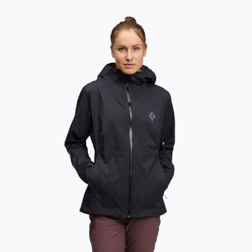 Jachetă de ploaie pentru bărbați Black Diamond Fineline Stretch negru