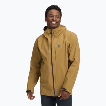 Geacă de ploaie pentru bărbați Black Diamond Highline Stretch Shell flax