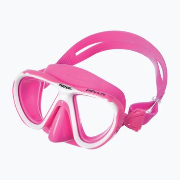 Masca de scufundări pentru copii SEAC Bella roz