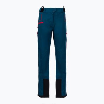 Pantaloni de drumeție La Sportiva Crizzle EVO Shell pentru femei, albastru furtună/roșii de cireșe, cu membrană, pentru drumeții La Sportiva Crizzle EVO Shell