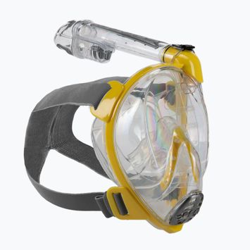 Cressi Duke Dry Mască completă pentru snorkelling galben XDT000010