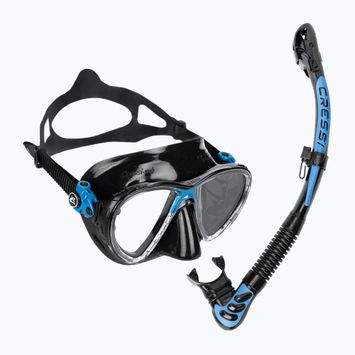Set de scufundări  Cressi Big Eyes Evolution + Alpha Ultra Dry black/blue