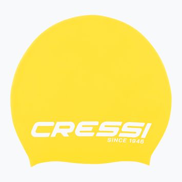 Cască de înot Cressi Loira Long Hair yellow/white