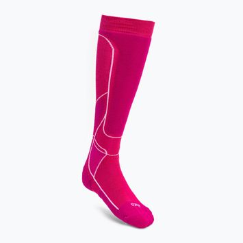Șosete de schi pentru femei Mico Medium Weight Warm Control Pink CA00226
