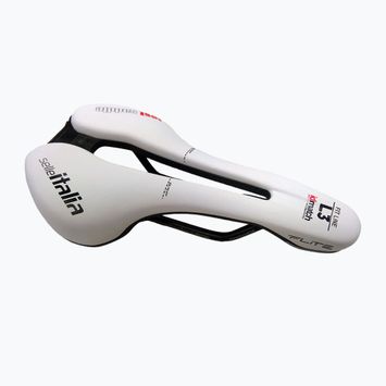 Șa de bicicletă Selle Italia Flite Boost Superflow Tm Maganese Rail, Soft-Trek alb