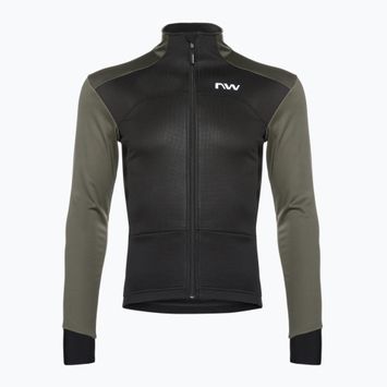 Jachetă de ciclism Northwave Reload SP pentru bărbați negru / verde pădure