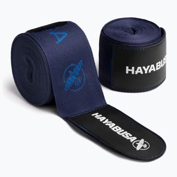 Bandaje de box Hayabusa Deluxe Jacquard Handwraps 450 cm blue