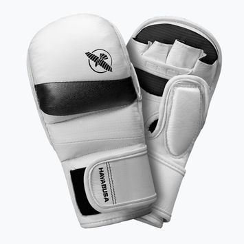 Mănuși de grappling Hayabusa T3 Hybrid white/black