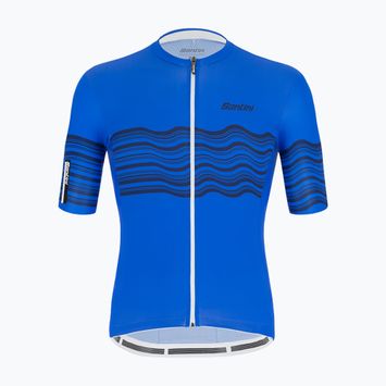 Tricou de ciclism pentru bărbați Santini Tono Profilo albastru 2S94075TONOPROFRYS