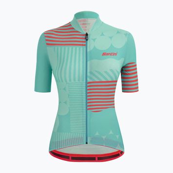 Santini Giada Optic tricou de ciclism pentru femei albastru 2S95475GIADAOPTIACS