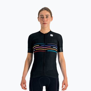 Sportful Vélodrome tricou de ciclism pentru femei negru 1121032.002