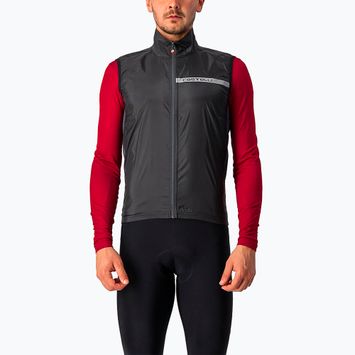 Vestă de siguranță pentru bărbați Castelli Squadra Stretch light black/dark gray