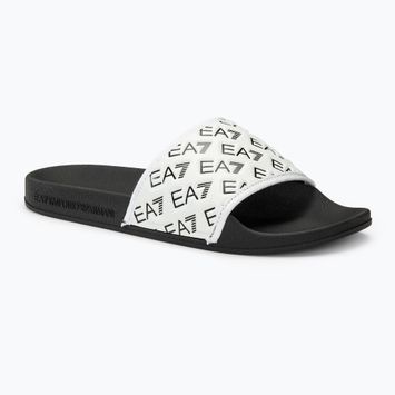 EA7 Emporio Armani Water Sports All Over flip-flops alb/negru