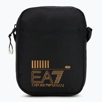 Borsetă EA7 Emporio Armani Train Core 2 l black/gold logo
