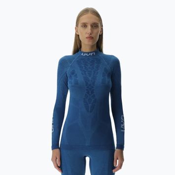 Longsleeve termoactiv pentru femei UYN Elevation Biomorph LS Turtle Neck blue atoll