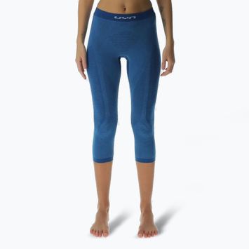 Pantaloni termoactivi pentru femei UYN Elevatyon Biomorph blue atoll