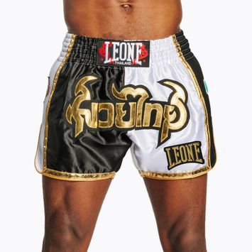 Pantaloni scurți de antrenament pentru bărbați LEONE 1947 Siam Thai black/white