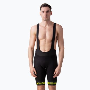 Pantaloni scurți de ciclism Alé Strada Bibshort pentru bărbați negru L15054018