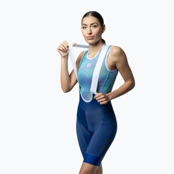 Pantaloni scurți de ciclism pentru femei Alé Magic Colour Bibshorts blue