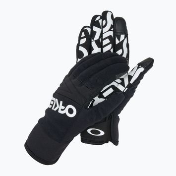 Mănuși pentru bărbați Oakley Factory Pilot Core Glove black/white logo