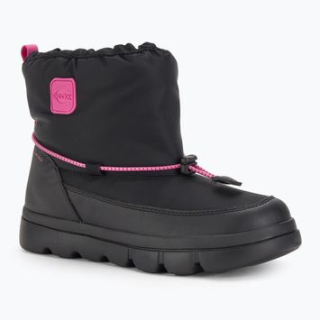 Ghete de zăpadă pentru copii Geox Willaboom ABX black / fuchsia