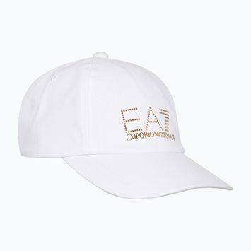 Șapcă de baseball pentru femei EA7 Emporio Armani Train Evolution alb