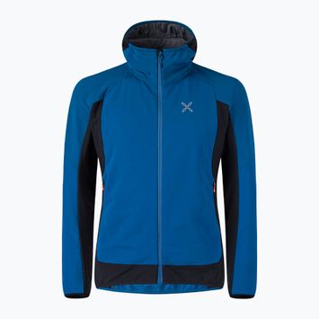 Geacă pentru bărbați  Montura Premium Wind Hoody deep blue/ orange