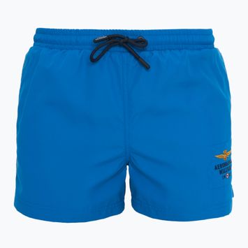Pantaloni scurți de baie pentru bărbați Aeronautica Militare 251BW223CT2967 medium blue