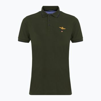 Polo pentru bărbați Aeronautica Militare Essential verde scuro