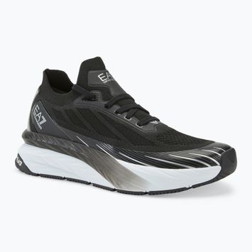 Încălțăminte EA7 Emporio Armani Crusher Sonic Knit black/ silver