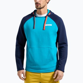 Tricou de alpinism La Sportiva Telendos pentru bărbați, albastru tropical/mar adâncă