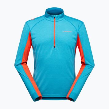 Bluză pentru bărbați La Sportiva Swift Longsleeve tropic blue/ cherry tomato