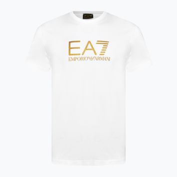 Bărbați EA7 Emporio Armani Train Gold Label Tee Pima Big Logo alb