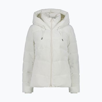 Jacheta de femei CMP Fix Hood în jos cu glugă albă 32K3096