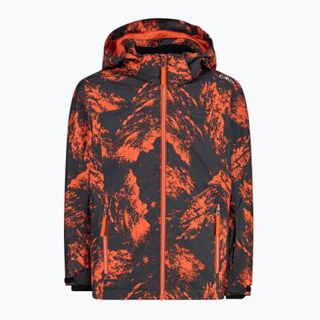 Jachetă de schi pentru copii CMP 39W1924/04ZP anthracite/arancio