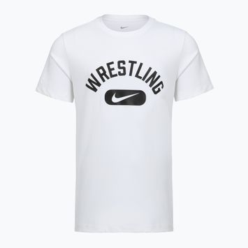 Tricou pentru bărbați Nike Wrestling Disc DFC white/black