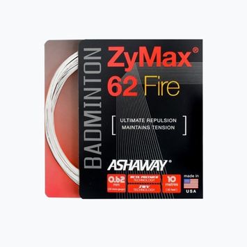 Cordon de badminton ASHAWAY ZyMax 62 Fire - set white