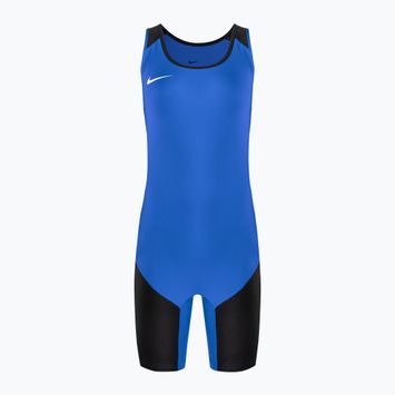 Tricou de lupte pentru bărbați Nike Weightlifting Singlet royal/black