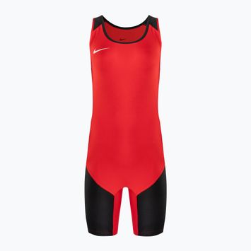 Combinezon pentru bărbați Nike Weightlifting Singlet scarlet/black